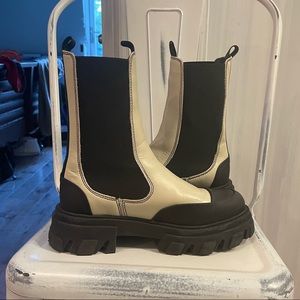 Ganni Mid-Calf Chelsea Boots (Size 9)